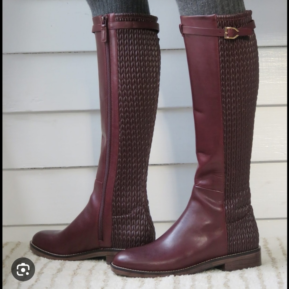 NWOT Cole Haan Lexi Grand Stretch Leather Riding Boots size 9.5 M